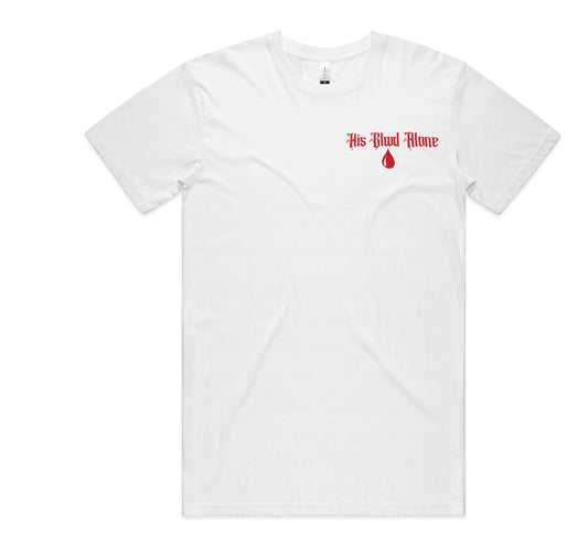 Blood Of The Lamb - Heavy Tee White